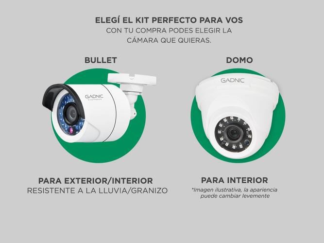 Cámaras de Seguridad x4 + DVR Gadnic SX38 Interior / Exterior IP CCTV Visión Nocturna 1Tb - 1