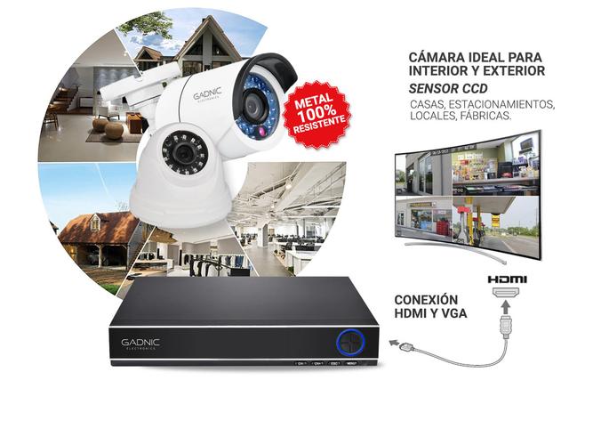 Cámaras de Seguridad x4 + DVR Gadnic SX38 Interior / Exterior IP CCTV Visión Nocturna 1Tb - 6