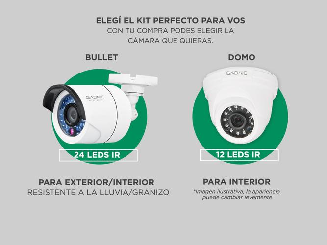 Cámaras de Seguridad x8 + DVR Gadnic SX39 Interior / Exterior IP CCTV Visión Nocturna 1Tb - 1