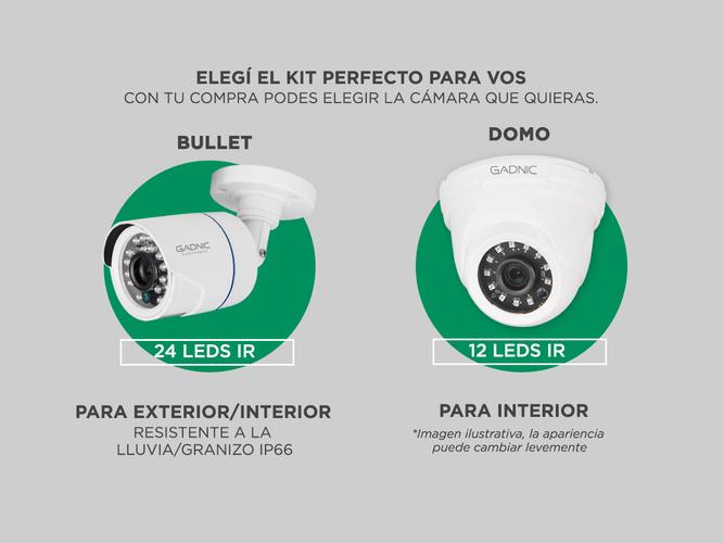 Kit de 8 Cámaras de Seguridad IP Full Hd GADNIC KP2P0040X - 1