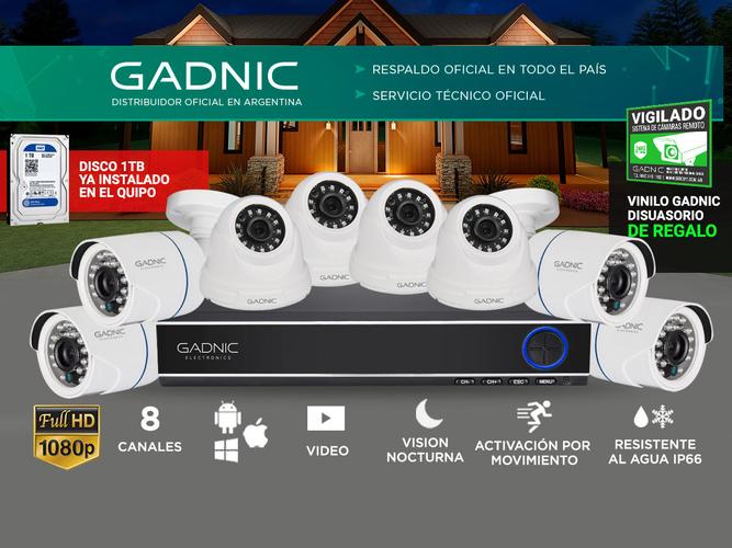 Kit de 8 Cámaras de Seguridad IP Full Hd GADNIC KP2P0040X - 2