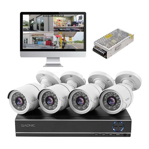 Kit x 4 Camaras de Seguridad + Fuente DVR + Fuente Switching - 0