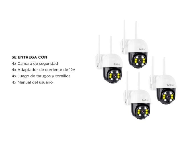 Kit Cámara de Seguridad Gadnic P245F22 Domo 3MP IP66 Bluetooth Wifi Visión Nocturna x4 - 6