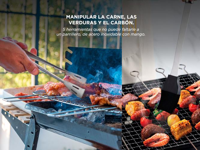 Kit Para Parrilla Gadnic Cuk 5 Piezas Acero inoxidable  - 4