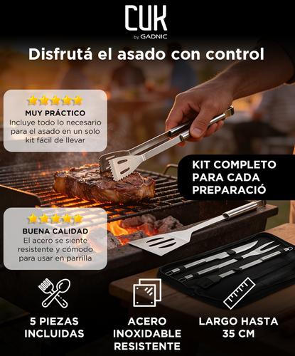 Kit Para Parrilla Gadnic Cuk 5 Piezas Acero inoxidable  - 1