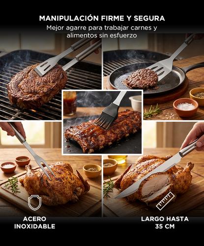 Kit Para Parrilla Gadnic Cuk 5 Piezas Acero inoxidable  - 2