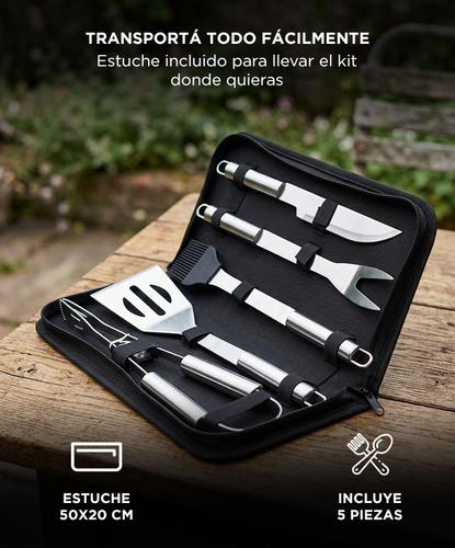 Kit Para Parrilla Gadnic Cuk 5 Piezas Acero inoxidable  - 4