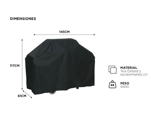Funda Cubre Parrilla Gadnic Impermeable Plegable  - 3