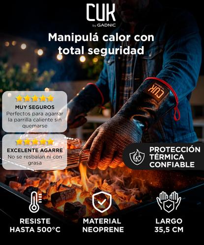 Guantes Para Parrilla Neoprene Cuk By Gadnic Resistentes Al Calor Impermeables Antideslizantes Cocina Horno Antigrasa - 1