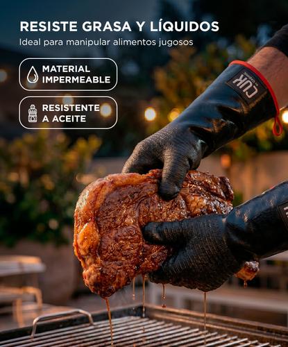 Guantes Para Parrilla Neoprene Cuk By Gadnic Resistentes Al Calor Impermeables Antideslizantes Cocina Horno Antigrasa - 2