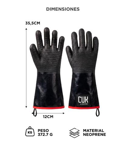 Guantes Para Parrilla Neoprene Cuk By Gadnic Resistentes Al Calor Impermeables Antideslizantes Cocina Horno Antigrasa - 5