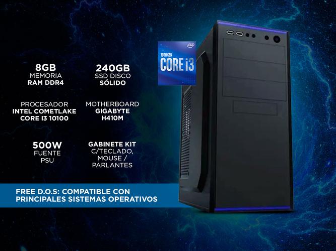 Pc Armada Completa Intel Core I3 + Monitor 20 - 1