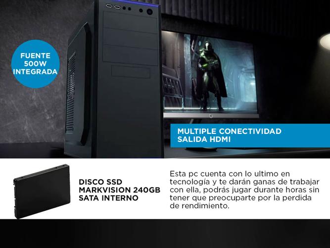 Pc Armada Completa Intel Core I3 + Monitor 20 - 3