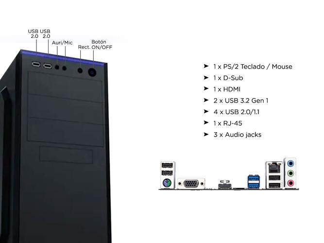 Pc Armada Completa Intel Core I3 + Monitor 20 - 5