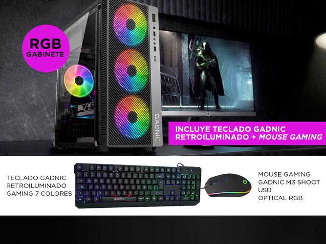 Pc Gamer Armada i5 10400 8gb Ssd 240 500w 80 plus Gabiente Rgb Diseño Web - 3