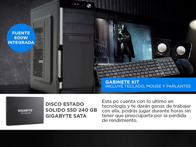 Pc Armada Intel Core i3 10100 + 8GB + SSD 240GB ideal Diseño Web Gamer - 3