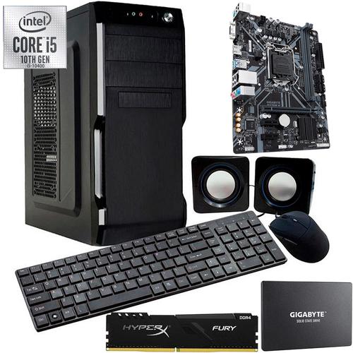 Pc Armada Intel i5 10400 + 8GB + SSD 240GB + perifericos Gamer Diseño Web - 0
