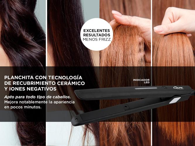 Planchita + Secador de Pelo Care By Gadnic Kit Peluquería Pro Tecnología Cerámica - 5