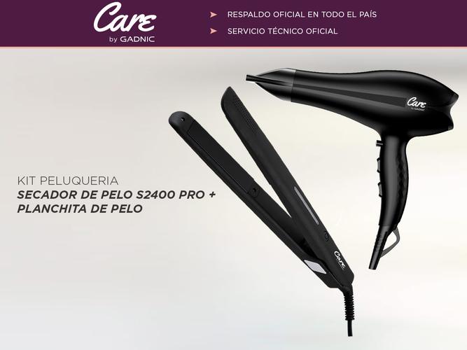 KIT Peluqueria Secador de Pelo S2400 PRO + Planchita de Pelo - 1