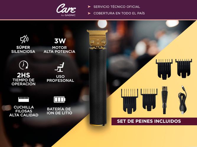 Maquina de Cortar el Pelo + Patillera Profesional Gadnic - 1