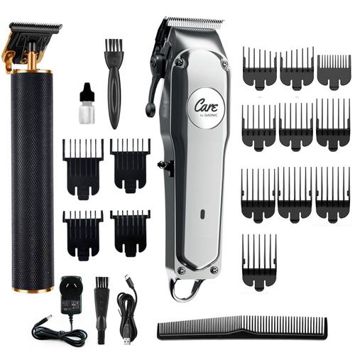 Maquina de Cortar el Pelo Inoxidable + Patillera Profesional Gadnic - 0