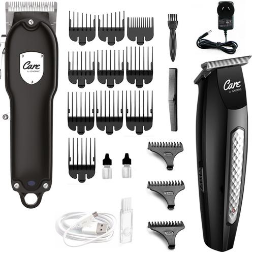 KIT Peluqueria Barberia Profesional Cortadora Pelo + Patillera Recargable - 0