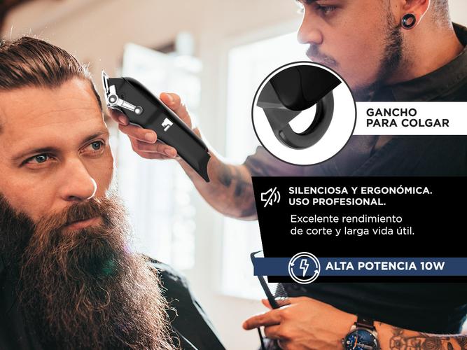 Kit Peluqueria Barberia Cortadora De Pelo + Patillera Profesional - 2