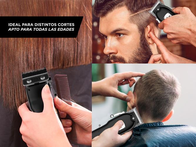 Kit Peluqueria Barberia Cortadora De Pelo + Patillera Profesional - 4