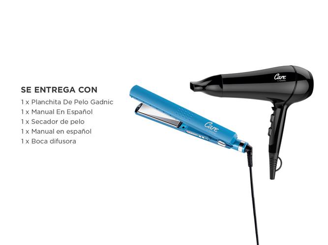 Kit Planchita De Pelo + Secador Gadnic Profesional - 6