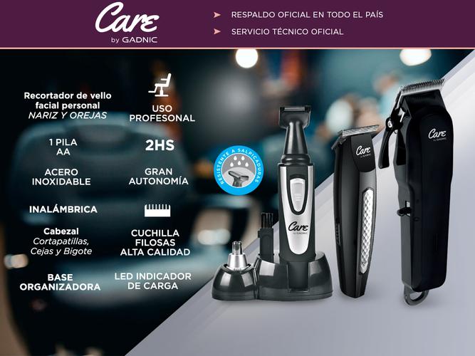 Kit Maquina De Cortar Pelo + Patillera Profesional Gadnic  - 1