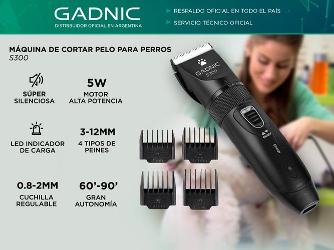 Kit peluqueria Canina Peladora + Lima Electrica + Tijeras Gadnic - 1