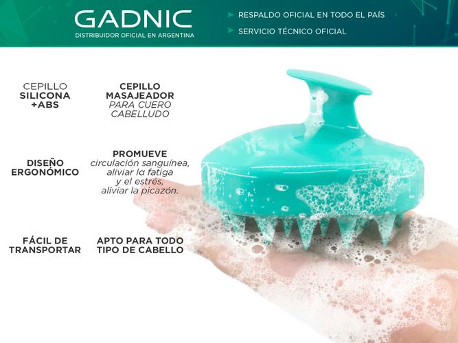 Kit Cepillo Secador De Pelo S1200 Pro + Masajeador De Cuero Cabelludo Gadnic - 2