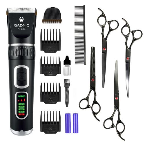 Set de 4 Tijeras Para Peluquería + Máquina De Cortar Pelo Para Perros Gadnic S500 - 0