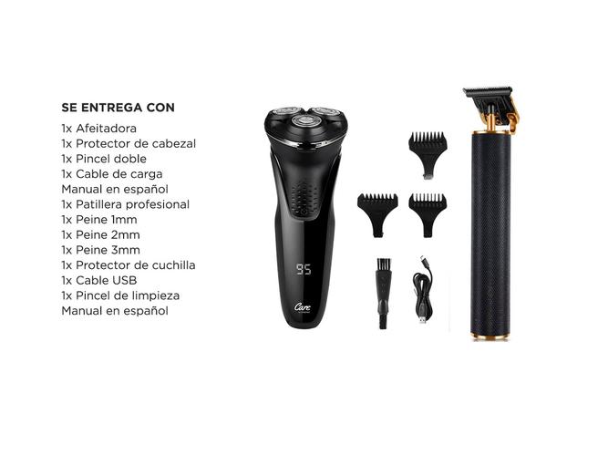 Kit barberia Afeitadora Eléctrica Gadnic DW2000 + Patillera T900  - 6