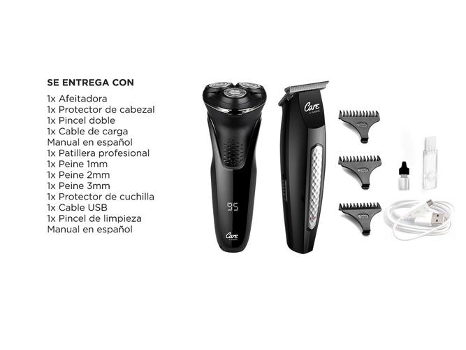 Kit barberia Afeitadora Wet-Dry Gadnic + Patillera Profesional  - 6
