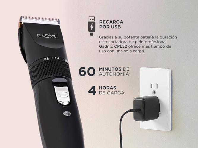 Kit Cortadora de Pelo Canino Gadnic CPL52 + Tijeras Peluquería Canina  - 4