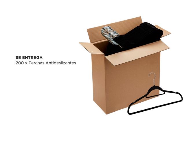 Kit x 200 Perchas Gadnic Terciopelo Antideslizantes Flexibles 45cm - 5