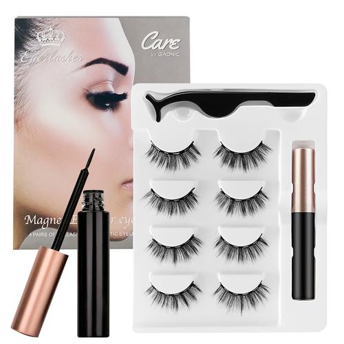 Kit de pestañas magnéticas y Delineador de ojos Gadnic PM6000 - 0