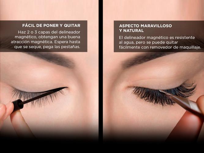 Kit de pestañas magnéticas y Delineador de ojos Gadnic PM6000 - 2