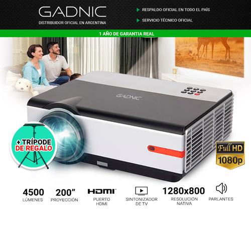 Kit Proyector Gadnic 4500 Lúmenes + Trípode - 1