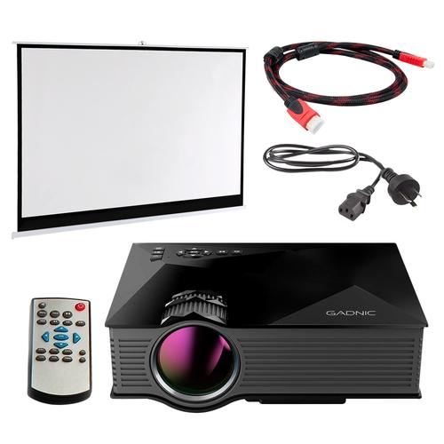 Mini Proyector Gadnic Nedlight 1200 Lúmens Wifi + Pantalla 100