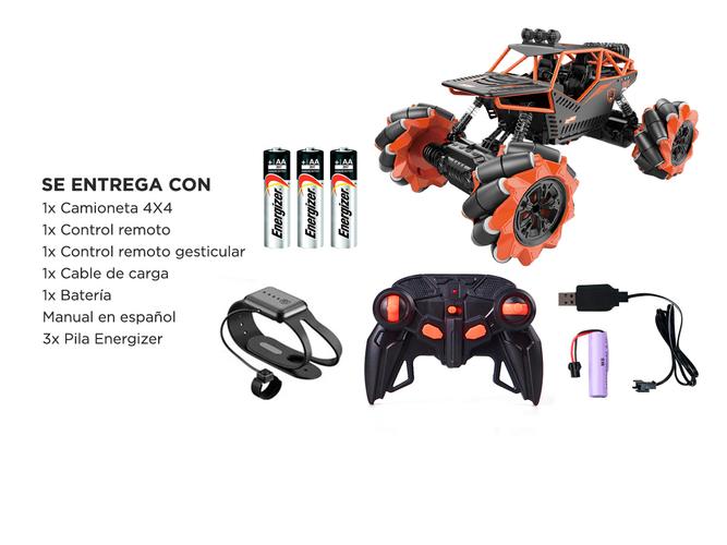Auto a Control Remoto Gadnic Twist 15 Camioneta Monster Truck + 2 Pilas AA - 6