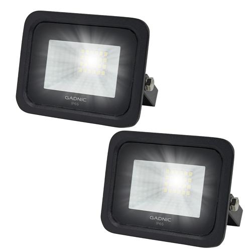 Kit x 2 Reflectores Led Blanco 20W Exteriores/Interiores - 0