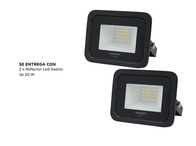 Kit x 2 Reflectores Led Blanco 20W Exteriores/Interiores - 5
