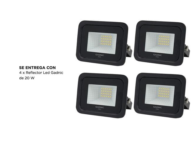 Kit x4 Reflectores Led Blanco 20W Interior ExteriorAlta Potencia  - 5