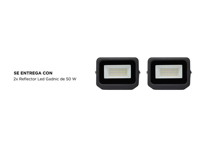 Kit x2 Reflector Led Blanco 50W Exteriores Interiores Muy Potentes  - 5