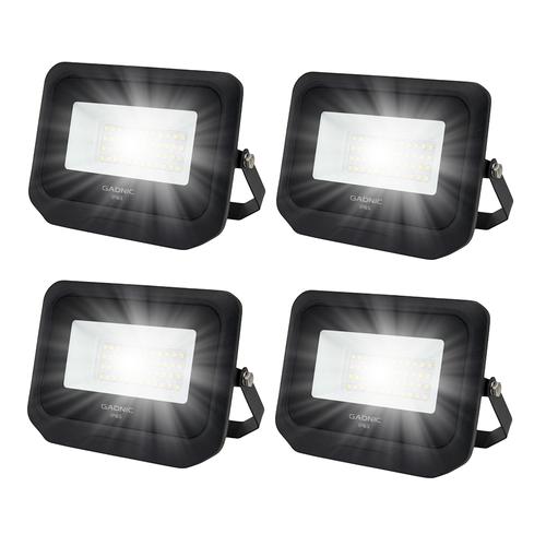 Kit x 4 Reflectores Led Blanco 50W Exteriores/Interiores 6500k - 0