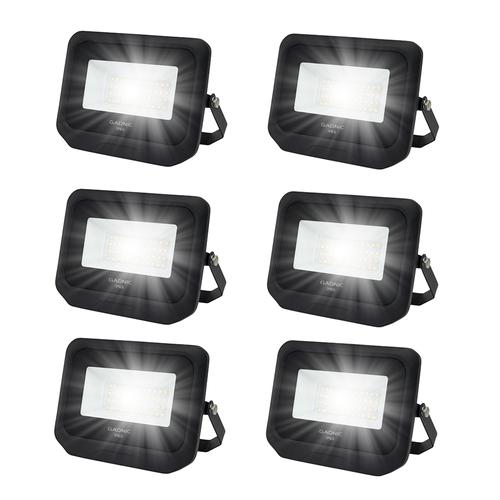 Kit x6 Reflectores Led Blanco 50W Exteriores y Interiores  - 0