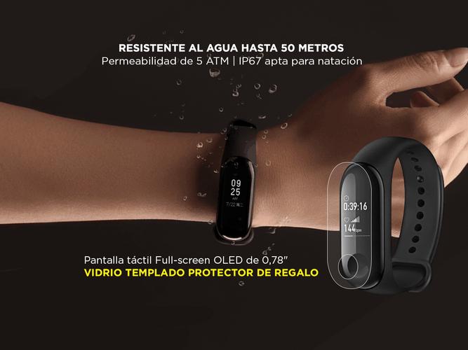 Smartband Xiaomi Mi Band 3 +Auriculares Bluetooth Gadnic BT6 + Brazalete Deportivo - 5