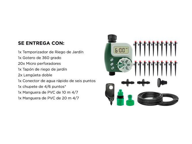Sistema de Riego Automático Gadnic Con Temporizador Hasta 20 Macetas  - 5
